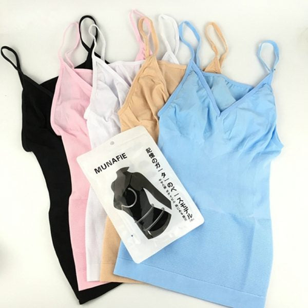 Munafie Woman Seamless Slimming Camisole Vest Body Shaper Shapewear