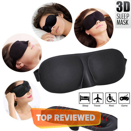 3D Sleeping Mask Eyepatch Block Out Light Soft Paded Sleep Rest Relax Aid Cover Patch Blindfold Face Shade Eyeshade Eyes Patchs