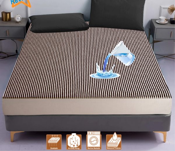 100% Waterproof Mattress Protector Cover Is Made Of Polish Fabric, (random Color)