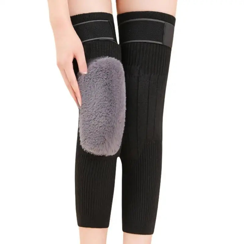 1 Pair Thermal Knee Sleeve Non-Slip Knee knee warmer with belt