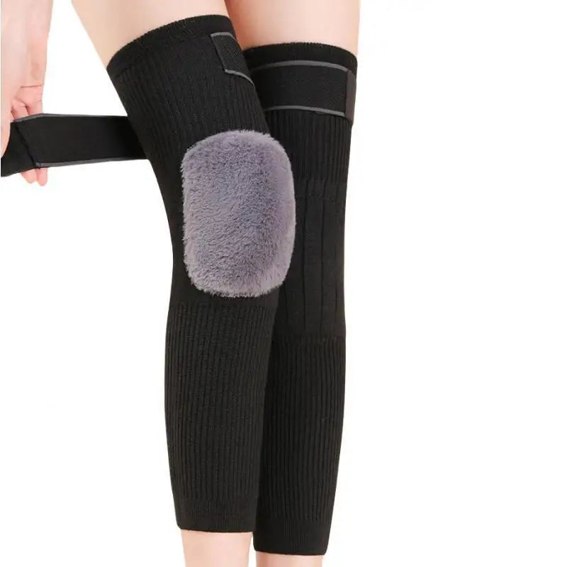 1 Pair Thermal Knee Sleeve Non-Slip Knee knee warmer with belt