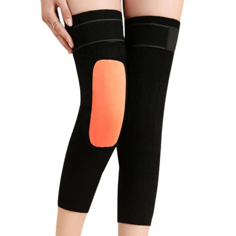 1 Pair Thermal Knee Sleeve Non-Slip Knee knee warmer with belt