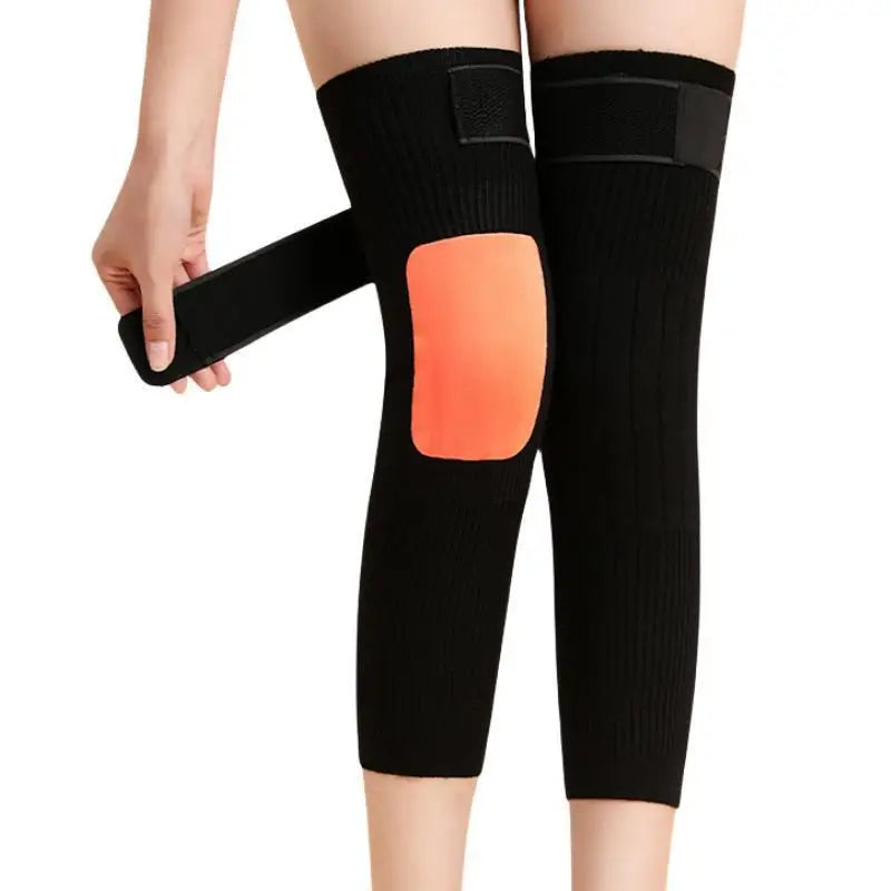 1 Pair Thermal Knee Sleeve Non-Slip Knee knee warmer with belt