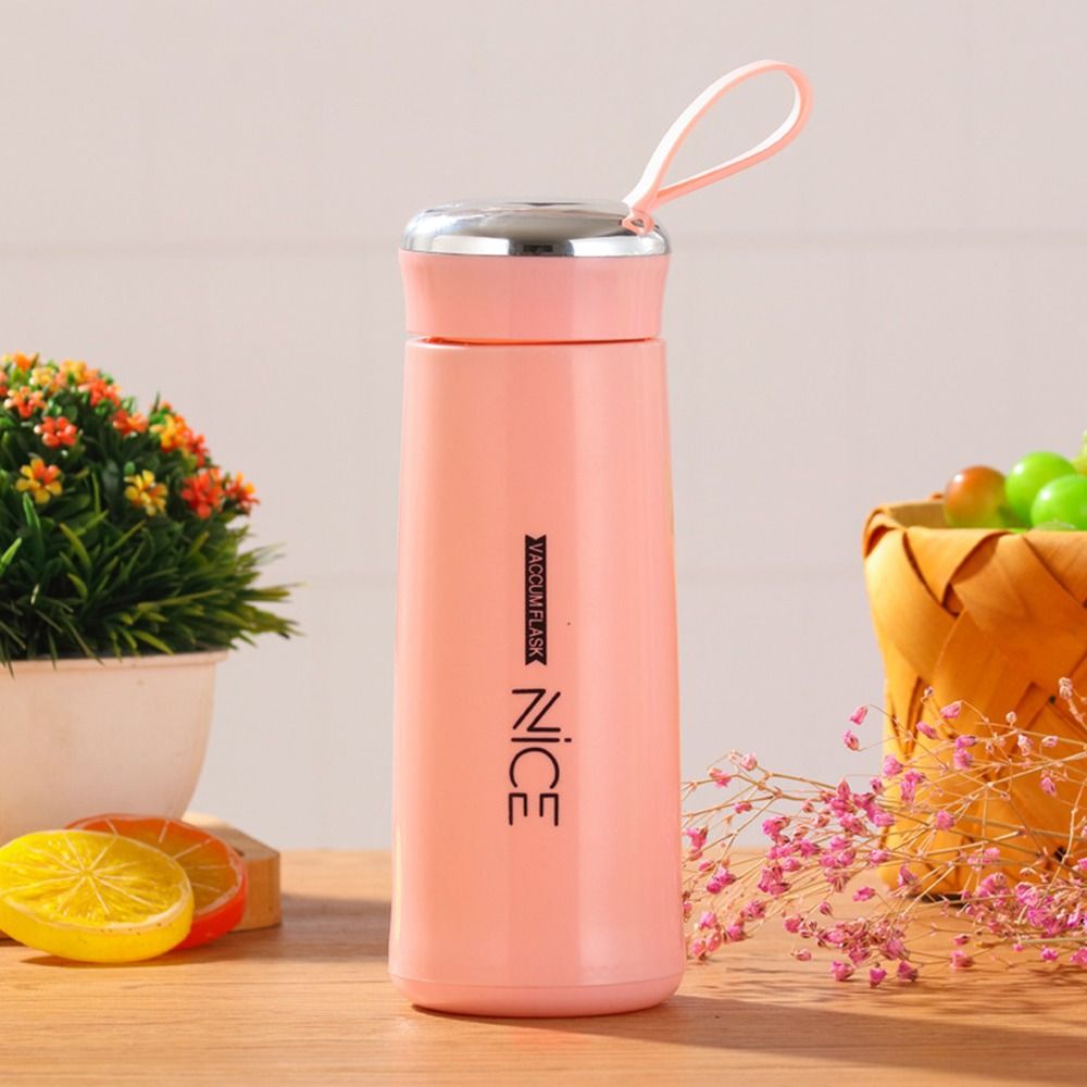 Portable Glass Cup 400ml Thermos Cup Leak-proof Fashion Water Cup Drinkware Thermos Kettle