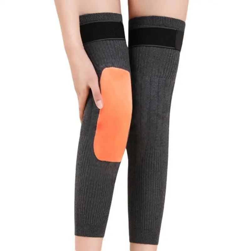 1 Pair Thermal Knee Sleeve Non-Slip Knee knee warmer with belt