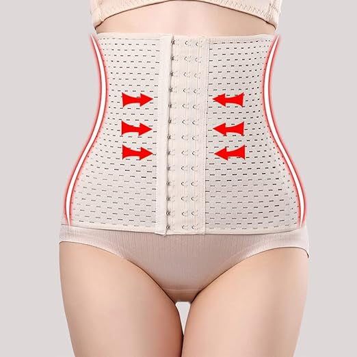 Hollow Mesh Postpartum Abdominal Belt Breathable Corset Breasted Ladies Body Sculpting Girdle Body Shaper