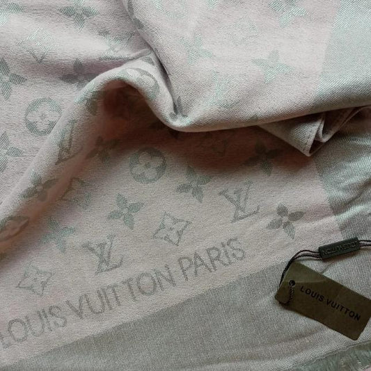 Louis Vuitton Silk Cashmere Scarf Light Pink