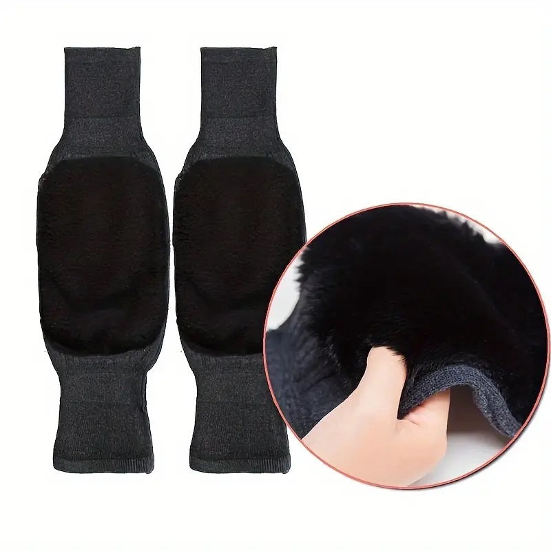 1Pair Unisex Cashmere Winter Knee Brace Thermal Leg Knee Warmer Sleeve Support Protector