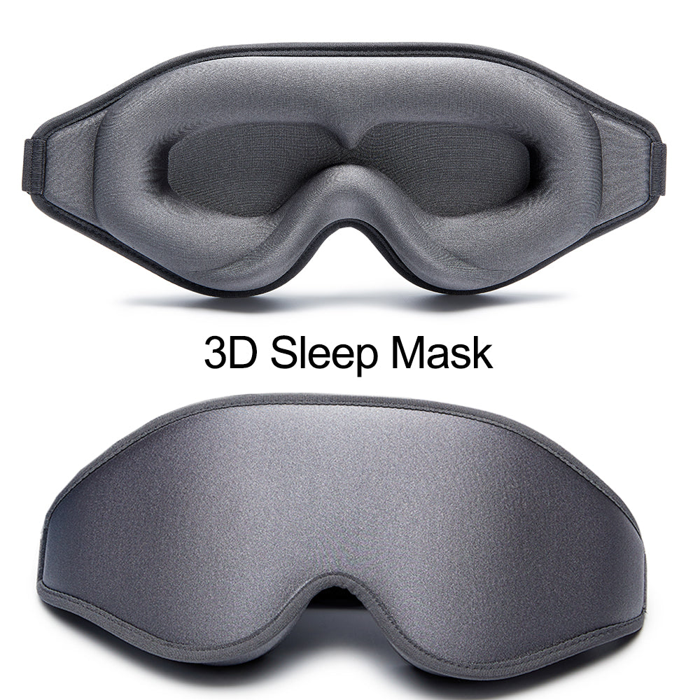 3D Sleep Mask Blindfold Sleeping Aid Eye Mask Soft Memory Foam Face Mask Eyeshade 99% Blockout Light Slaapmasker Eye Cover Patch