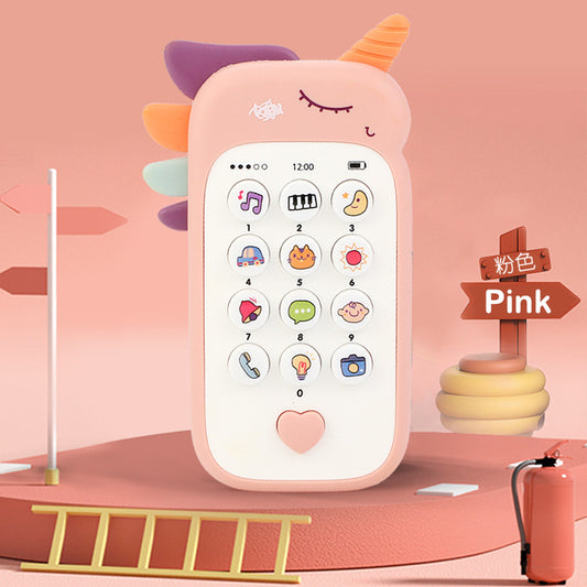 Baby Phone Toy Music Sound Telephone Sleeping Toys With Teether Simulation Phone Kids Infant Early Educational Toy Kids Gifts