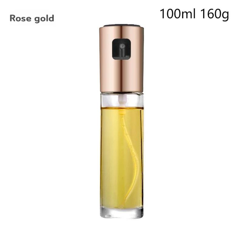 1pc 100ML Olive Oil Sprayerl, Stainless Steel Spray Bottle Spray, Kitchen Cooking Oil Spray, Glass Oil Can